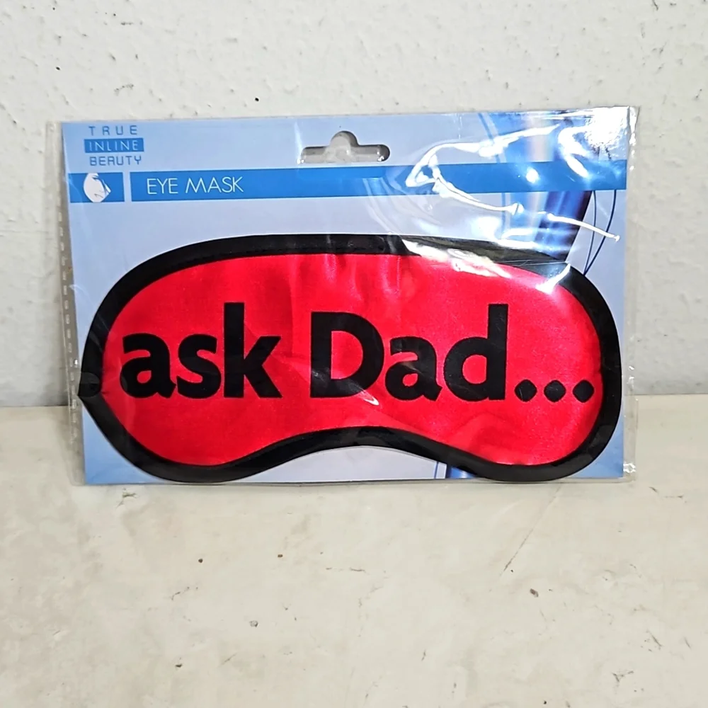 NIP True Inline Beauty ask dad...eye mask in hot pink with black